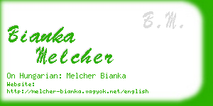 bianka melcher business card